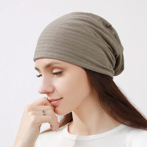 Картинка шапка-бини Skully Wear YZM-319 grey - 5