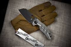 Складной нож Kizer С01С 154CM Черное Покрытие сталь рукоять Микарта