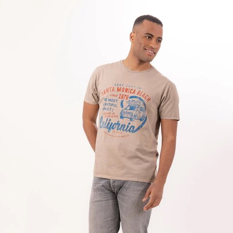 Футболка Bowery NYC "Santa Monica Beach" Vintage Gravel