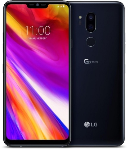 Смартфон LG G7 ThinQ 64GB (G710EMW)  Black (Угольно-черный)