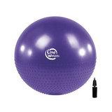 Мяч гимнастический + массажный BB010-30 (75см, с насосом, фиолетовый) фото №0