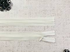 Молнии потайные, L 20 см, сливочный