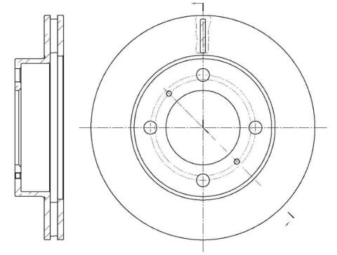 Диск тормозной вентилируемый G-brake  GR-02077