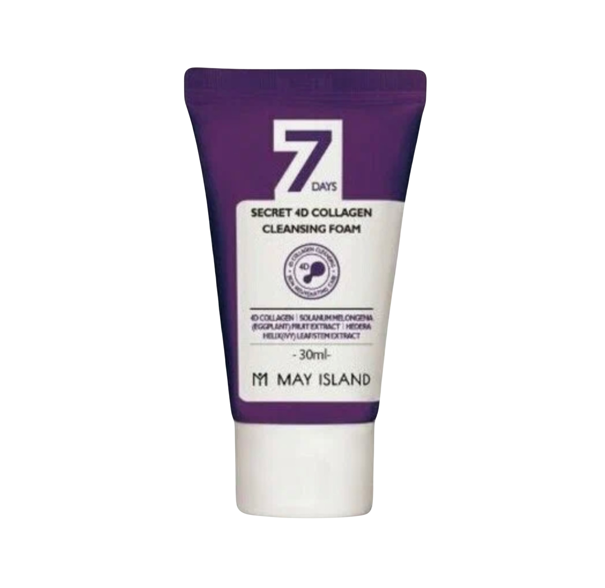Очищающая пенка с 4 видами коллагена May Island 7 Days Secret 4D Collagen Cleansing Foam 30 мл.