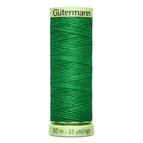 Нить Top Stitch 30/30 м для декоративной отстрочки, Gutermann, 396 ярко-зеленый