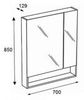 Зеркальный шкаф Roca The Gap ZRU9302749