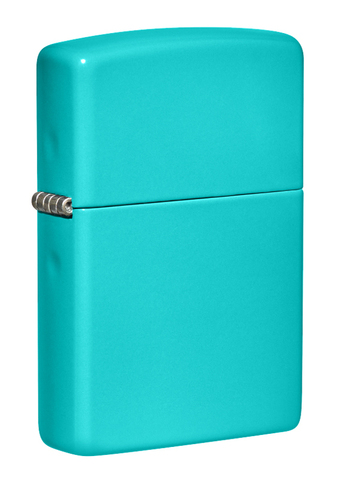 Зажигалка ZIPPO с покрытием Flat Turquoise, латунь/сталь, бирюзовая, матовая, 57x38x13 мм (Classic 49454) Wenger-Victorinox.Ru