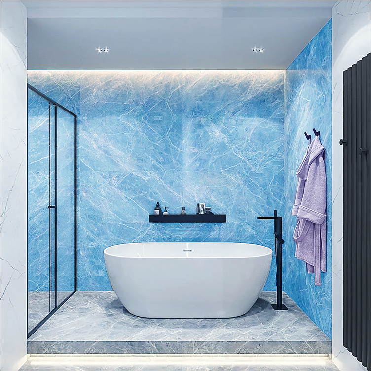Дизайн ванной комнаты из пластиковых панелей (73 фото)
