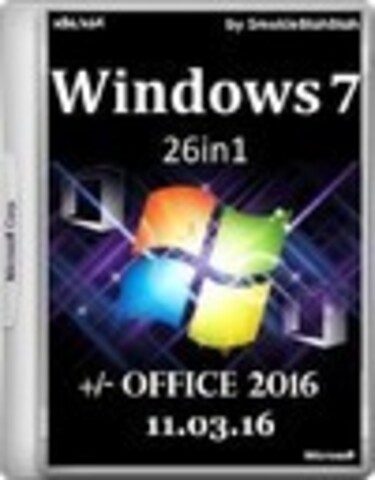 Windows 7 SP1 (x86/x64) +/- Office 2016 26in1 by SmokieBlahBlah 11.03.16 [2016, RUS]