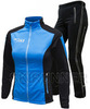 Утеплённый лыжный костюм RAY Pro Race WS Run Light Blue-Black женский