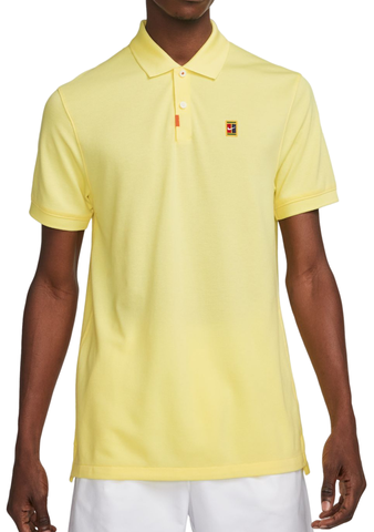 Поло теннисное Nike Polo Dri-Fit Heritage Slim2 - lemon chiffon