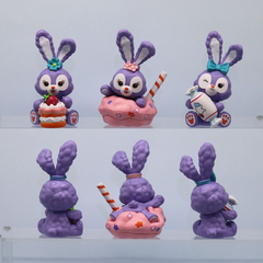 Набор миниатюрных фигурок для девочки, 6 шт "Кролик Стелла Лулу" высота 9,5 см