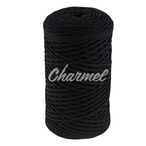 Black polyester cord 2mm