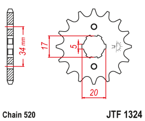 Звезда ведущая JTF1324 11