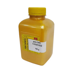 Тонер TOMOEGAWA для OKI C332/C532 фл 160 гр, желтый Gold ATM