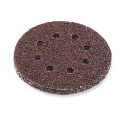 45-9-267 Круг абразивный на ворсовой основе, под липучку, перфорированный, Р24, 125мм, 5шт. (РемоКолор)