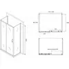 Душевой уголок ABBER Schwarzer Diamant AG30150B-S70B-S70B