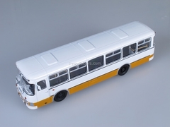 LIAZ-677M white-ocher 1990 Soviet Bus (SOVA) 1:43