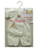 Песочник - Белый / розовый. Одежда для кукол, пупсов и мягких игрушек.
