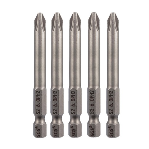 Бита PH2 х70мм S2 5шт SGS 6370-6.0-PH2-5