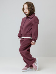 брюки  для девочки  КР 400875/бордовый 1411 к651