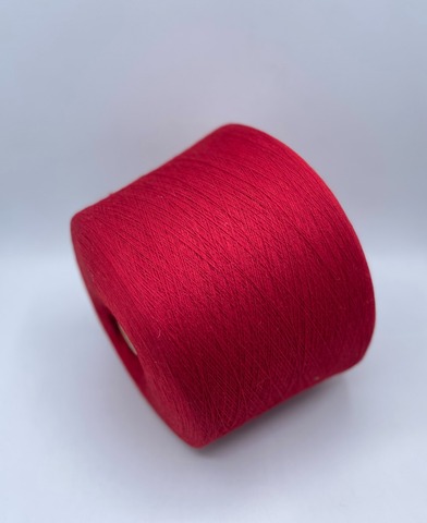 Бобинная пряжа, 1400м,50%меринос 50%акрил , цвет-Красный(37/460),36918