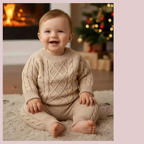 Костюм вязаный детский (62-74) 260106-L1204