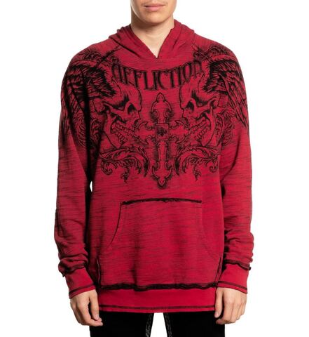 Affliction | Худи двустороннее мужское Winged Up Rev. Hoodie A28603 перед