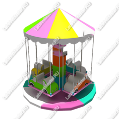 Электрическая карусель детская 4KIDS "Машинки"