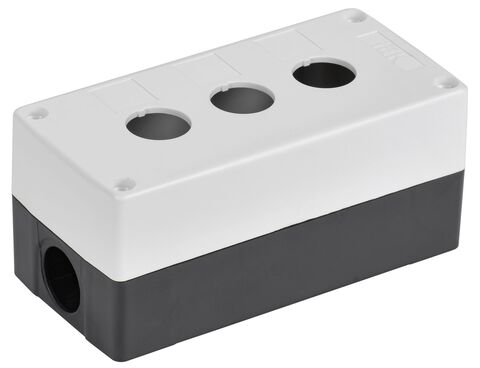 Корпус КП103-Р для кнопок 3 места белый пр-во РФ IEK