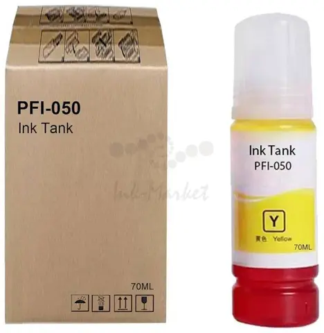 Картридж струйный Canon PFI-050Y 5701C001 желтый (70мл) для Canon imagePROGRAF TC-20M