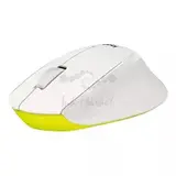 Мышь беспроводная Logitech M330 SILENT PLUS USB, 1000dpi, USB, белый/желтый (910-004926)