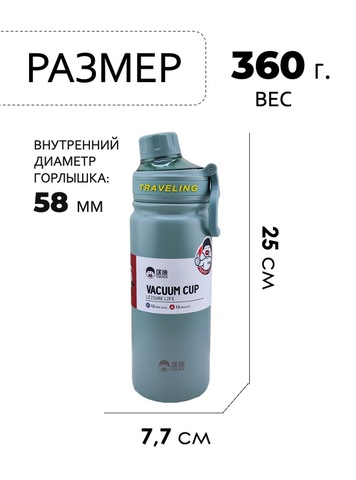 Картинка термофляга Dkadi KD7106-0.68 aqua - 2