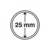 Круглые капсулы диаметром для монеты 25 mm, упаковка 10 шт.