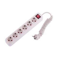 LILA 720 0602 602 Удлинитель 10А 6вход 2м с выкл