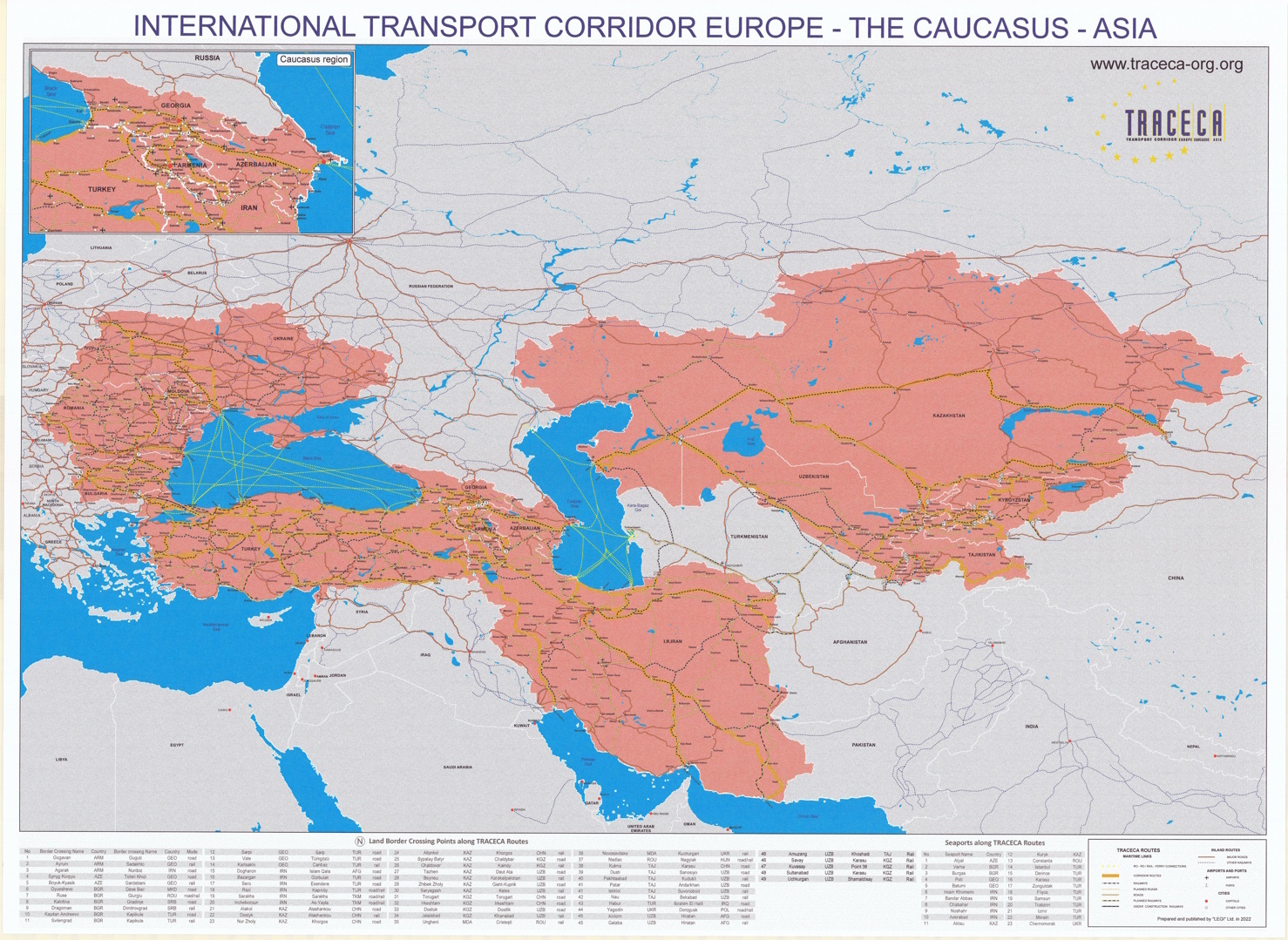 Транспортный коридор Европа Кавказ Азия. ТРАСЕКА на карте. ТРАСЕКА Кавказ. Международный транспортный коридор Европа Западный Китай.