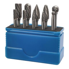 Набор бор-фрез твердосплавных 10шт HM TiALN S=6мм Mini-Box H-Tools 116002FHT