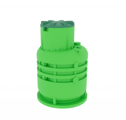 Кессон для скважины Мультпласт Термит 1-1 вертикальная (1270x1270x1700см;65кг;зеленый) - арт.555485.1
