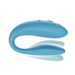 Бирюзовый вибромассажер для пар We-Vibe Sync Go - 