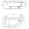 Ванна асимметричная 160х90 см Ideal Standard Hotline New K275801