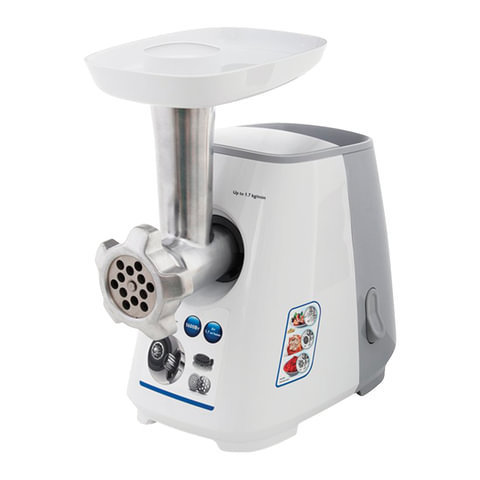 Мясорубка PHILIPS HR2709/20, 1600 Вт, производительность 1,7 кг/мин., пластик, белый/серый
