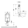 Duravit DuraSystem Рама для установки подвесного унитаза 915x445x153 мм,  для замуровки в стену, в сборе с бачком 9л WD1015000000