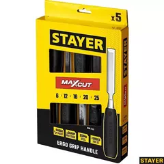 STAYER Max-Cut, 5 предм., набор стамесок (1820-H5)