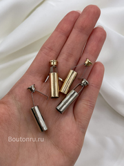 Наконечник для шнура в серебристом металле с зажимом