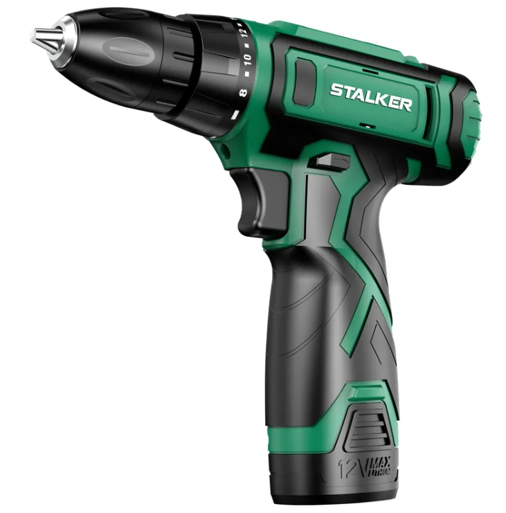 Аккумуляторная дрель-шуруповерт STALKER D12 Li