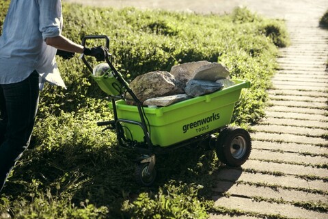Садовая тележка Greenworks G40GC, 40v, 106 л, без АКБ и ЗУ (аккумуляторная, самоходная)