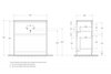BelBagno KRAFT39-800/390-2C-PIA-BO KRAFT 39 База под раковину напольная с фрезерованными ручками по всей длине фасада с двумя выкатными ящиками, BiancoOpaco, 805х390x840,KRAFT39-800/3