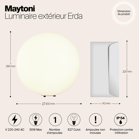 Ландшафтный светильник Maytoni Erda O594FL-01W
