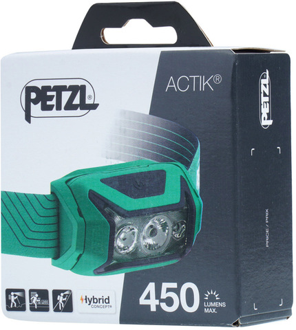 Картинка фонарь налобный Petzl Actik 2022 зеленый - 4