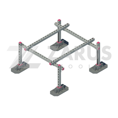 Рама кровельная для климатического оборудования ZRS-E 800х1000мм (до 250кг)